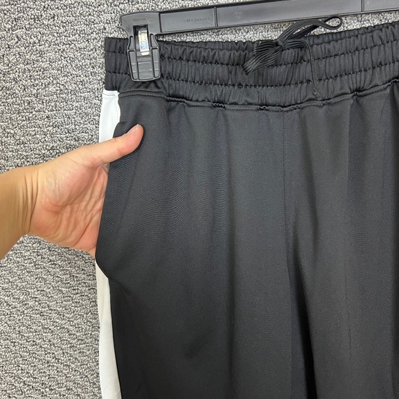 Puma Women's Sweatpants Size M Black White DRYCELL Ankle Zip Front Pockets - Picture 2 of 14